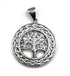 Sterling Silver Round Tree of Life Pendant