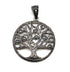 Sterling Silver Oxidized Colored Tree of Life Pendant