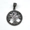 Sterling Silver Oxidized Colored Tree of Life Pendant