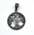 Sterling Silver Oxidized Colored Tree of Life Pendant