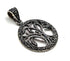 Sterling Silver Oxidized Colored Tree of Life Pendant