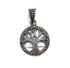 Sterling Silver Oxidized Colored Tree of Life Pendant