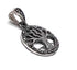 Sterling Silver Oxidized Colored Tree of Life Pendant