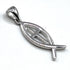 Sterling Silver Fish with Cross Pendant