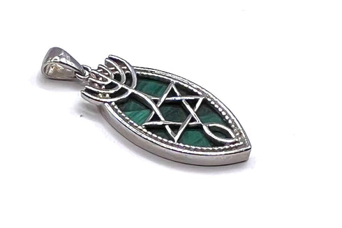 Sterling Silver With Stone of Israel Grafted In Pendant