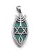 Sterling Silver With Stone of Israel Grafted In Pendant