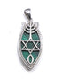 Sterling Silver With Stone of Israel Grafted In Pendant