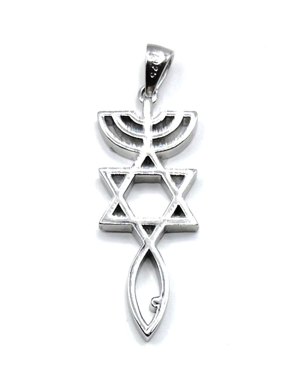 Sterling Silver Grafted In Pendant
