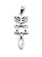 Sterling Silver Grafted In Pendant