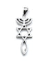 Sterling Silver Grafted In Pendant
