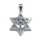 Sterling Silver Star of David with Cross Pendant