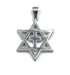 Sterling Silver Star of David with Cross Pendant