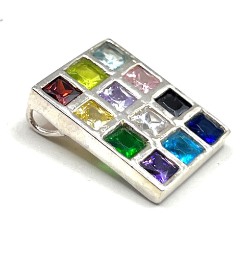 Sterling Silver Classic Hoshen Breast Plate Pendant