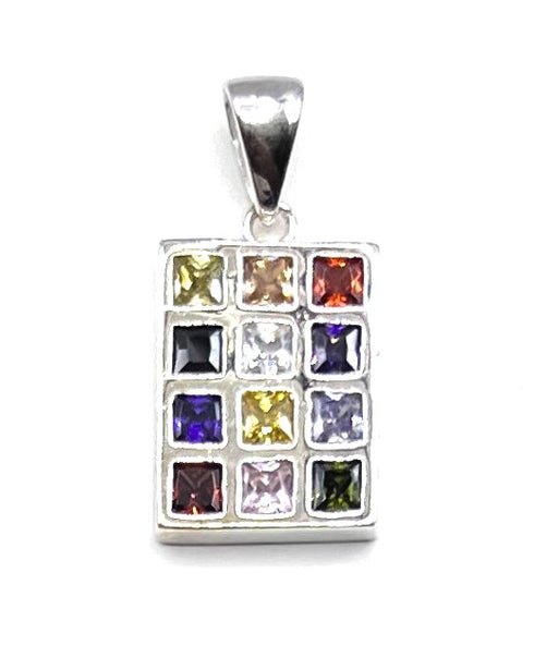 Sterling Silver Hoshen Breast Plate Pendant
