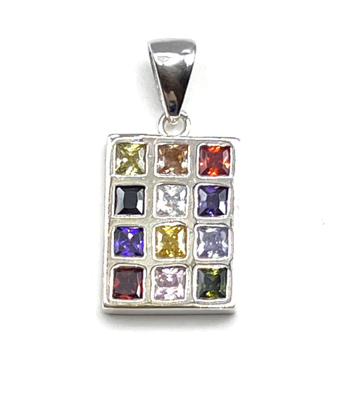 Sterling Silver Hoshen Breast Plate Pendant