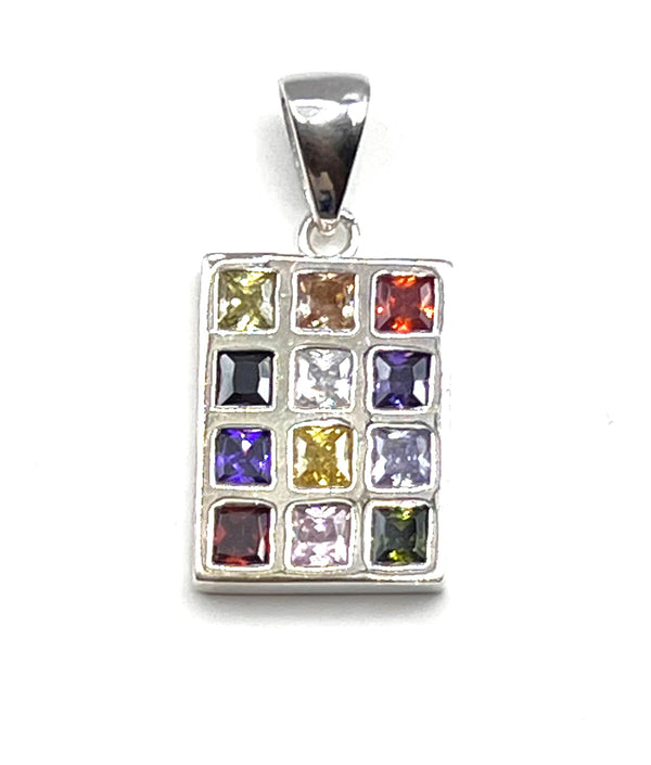 Sterling Silver Hoshen Breast Plate Pendant