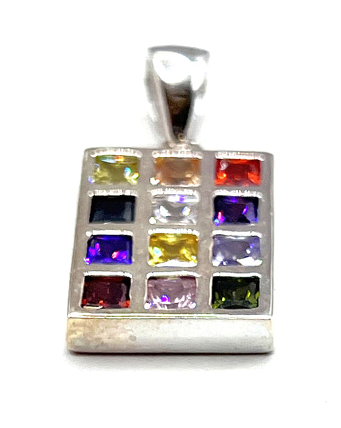 Sterling Silver Hoshen Breast Plate Pendant