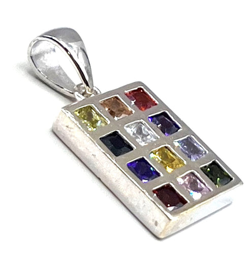 Sterling Silver Hoshen Breast Plate Pendant