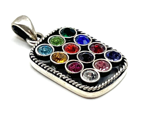 Sterling Silver Hoshen Breast Plate Pendant