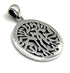 Sterling Silver Round Shema Israel Pendant