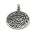 Sterling Silver Round Shema Israel Pendant