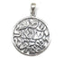 Sterling Silver Round Shema Israel Pendant