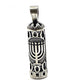 Sterling Silver Mezuzah with Menorah Pendant