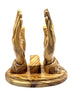 Olive Wood Bible Holder Hands