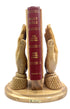 Olive Wood Bible Holder Hands