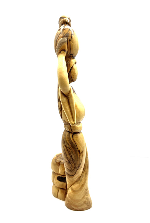Woman At The Well Faceless Olive Wood Figure