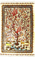 Tree Of Life Exceptionally Fine Persian Silk Carpet