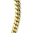 14k Yellow Gold 10mm Beveled Curb Chain Necklace