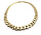 14k Yellow Gold 13mm Beveled Curb Chain Necklace