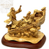 Jesus on the Boat in the Storm Hand Carved Olive wood Stateu from The Holy Land