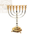 Silver & Gold Plated 7 Branch Menorah 45 CM