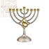 Metal Menorah With Jar