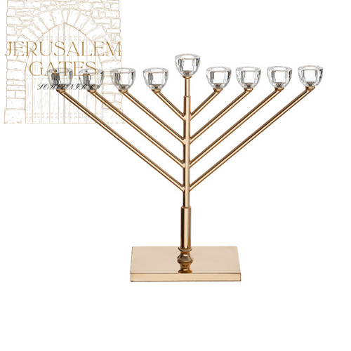 Chabad Menorah With Crystal