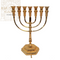 Gold Plated 7 Branch Menorah 25 CM