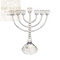 Elegant Silver Plated 7 Branch Menorah 28 CM
