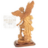 Saint Michael the Archangel Hand Carved Olive wood Stateu from The Holy Land