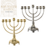 Golden Gate Design 7 Branch Silver Menorah 24CM