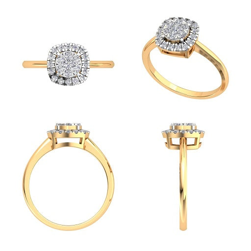 Candace Simple Style Diamond Engagement Ring