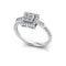 Princess & Round Cut Diamond Engagement Ring