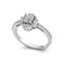 Greta Princess & Round Cut Diamond Engagement Ring