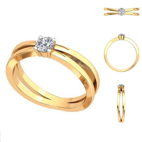 Classic Style Diamond Engagement Ring