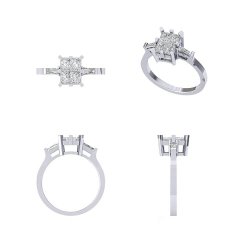Zenaida Diamond Engagement Ring