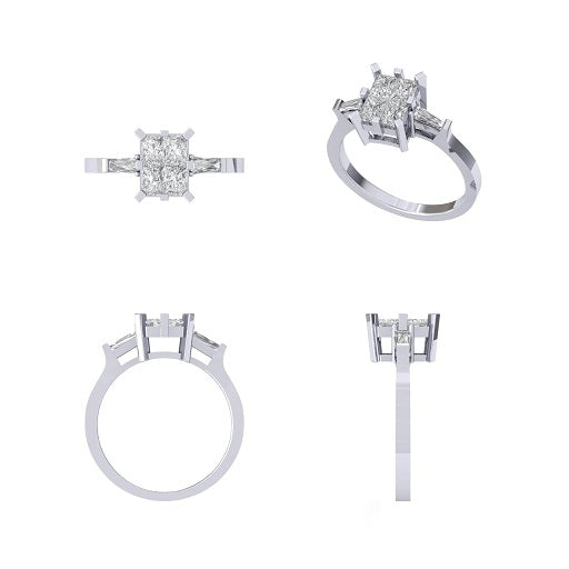 Zenaida Diamond Engagement Ring