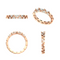 Modern Triangle Diamond Half Eternity Ring