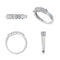 Bellona Modern Diamond Half Eternity Ring