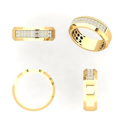 Ginevra Modern Diamond Half Eternity Ring